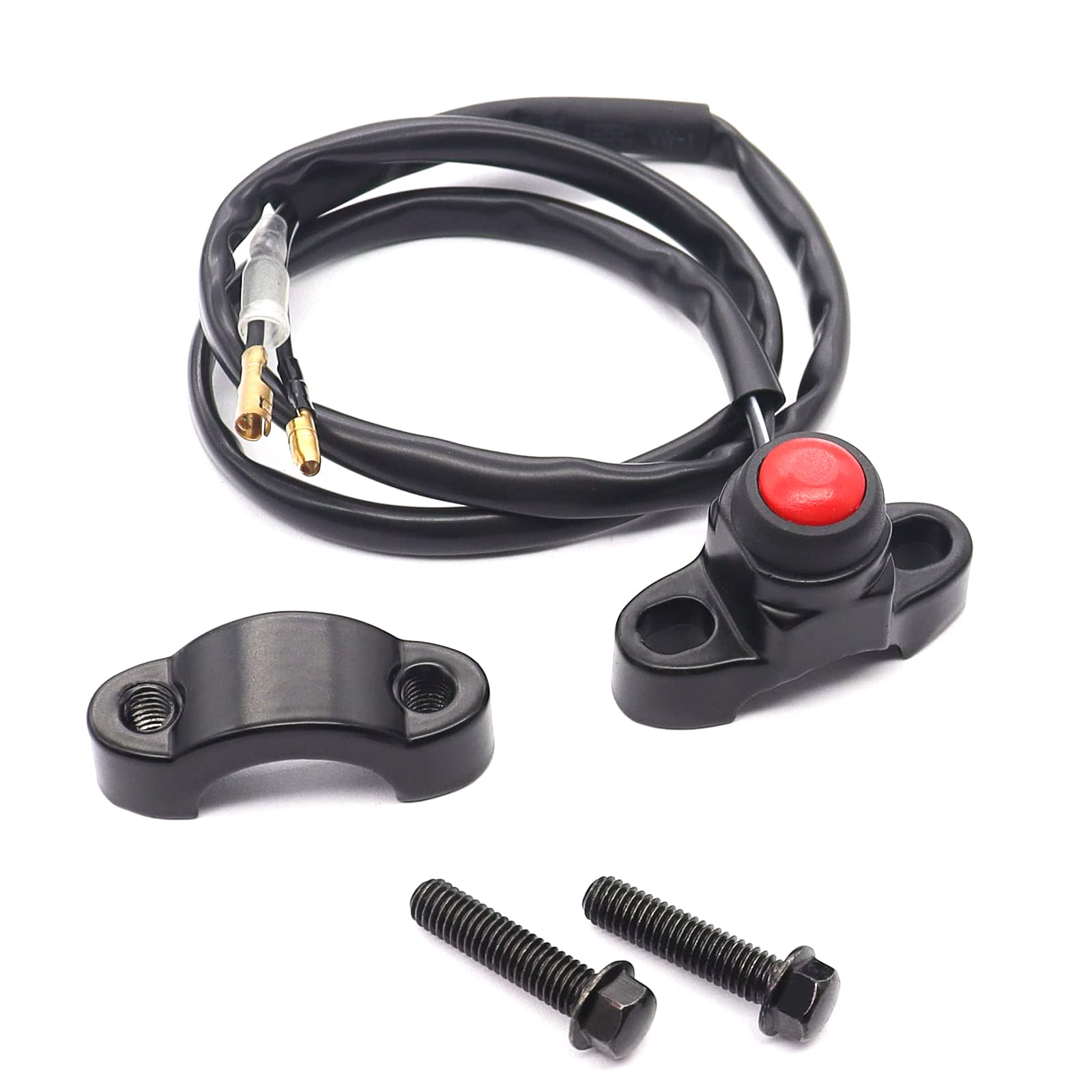 

RICISUNG Мотоциклетный переключатель на руль Переключатель самовозврата для велосипеда Кнопочный переключатель Переключатель сигнала