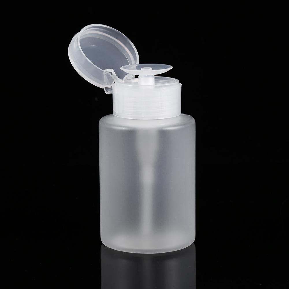 120ML Pump Dispenser Nail Art Acrylic Alcohol Liquid Cleaner Empty Remover Bottle