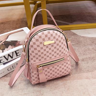 Mochila simples estampada mochila da moda bolsa feminina fresca e doce mochila escolar de estudante bolsa de mão uma peça