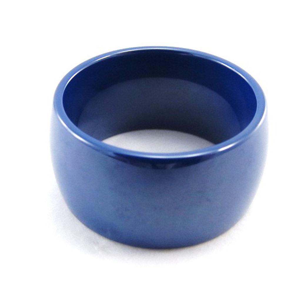 Blue 'Mineralia' Ceramic Ring - 12 Mm