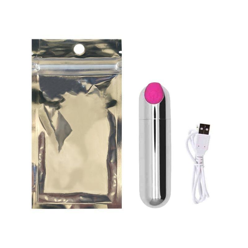 Wiederaufladbarer kabelloser Vibrator mit zehn Modi für Paare - Mini-Massagegerät mit starker Vibrationsspitze und Analplug.