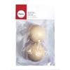 Boules en bois ø 50 mm Non percées 2 pièces
