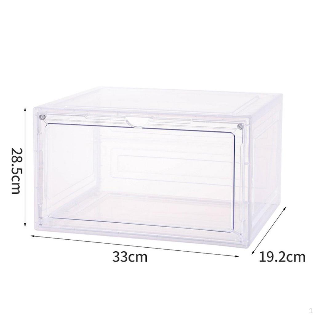 Clear Shoe Box Dust Resistant Athletic Display Case DustResistant for