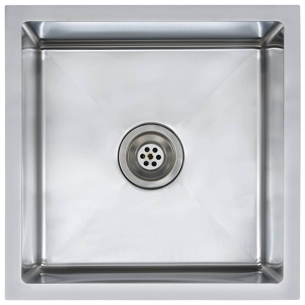 Vidaxl Handmade Kitchen Sink, Stainless Steel