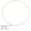 Steel Necklace Round Snake Chain for Women Simple Light Luxury Plain Chain Couple Clavicle Chain European and American Fashion Snake Bone Chain