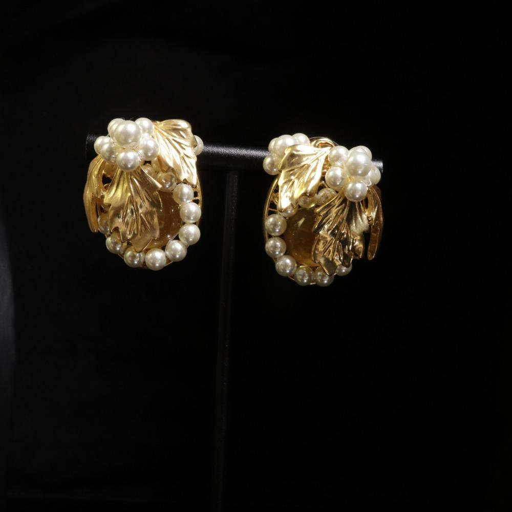 Medieval Jewelry Set, Baroque Water Drop Vintage Court Style Elegant Retro Sweater Chain Pearl Earrings