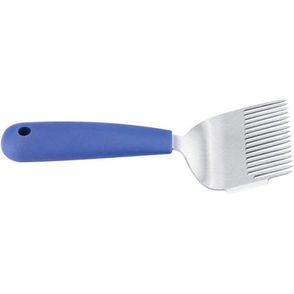 

Вилка для распечатки меда из нержавеющей стали, резиновая ручка, инструмент для пчеловодства 1pcs синий