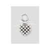 8SECONDS Silver Ball Heart Keychain Gray (19578ZWY53)