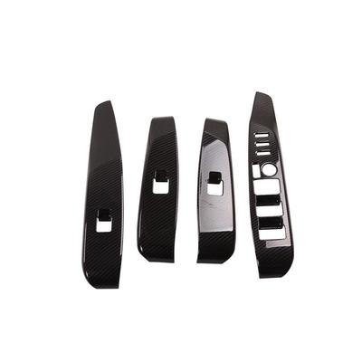 2018 Camry Hybrid Carbon Fiber Pattern Armrest Frame Glass Switch Cover
