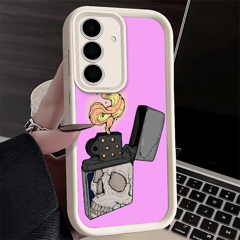 Phone Case for Samsung Galaxy S26 S25 Ultra S24 FE Lighter Cool Pattern Shell S23 Plus S22 + S21 S20 5G Soft Silicone Funda