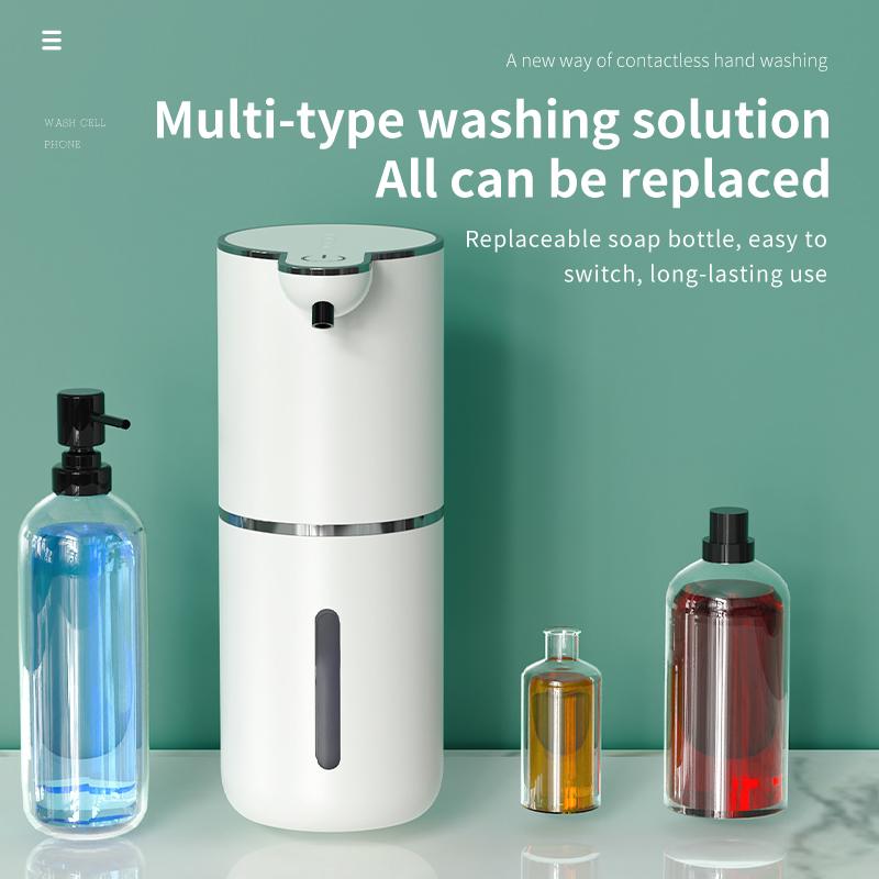 380ML Rechargeable Electric 4 Levels Adjustable Automatic Sensor Soap Dispenser Intelligent Hand Sanitizer Pump Washing Machine