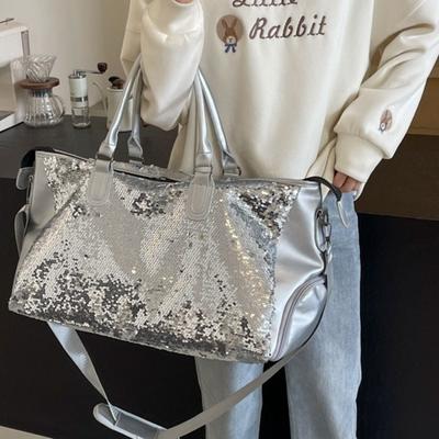 Bolso de viaje nuevo con lentejuelas para mujer, moda, ligero, gran capacidad, bolso de mano, bolsa cruzada para deportes, fitness, ocio