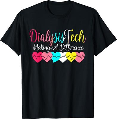 Dialysetechniker Herz Nephrologie - Niere Herzschlag Bewusstseinsgeschenk Unisex T-Shirt
