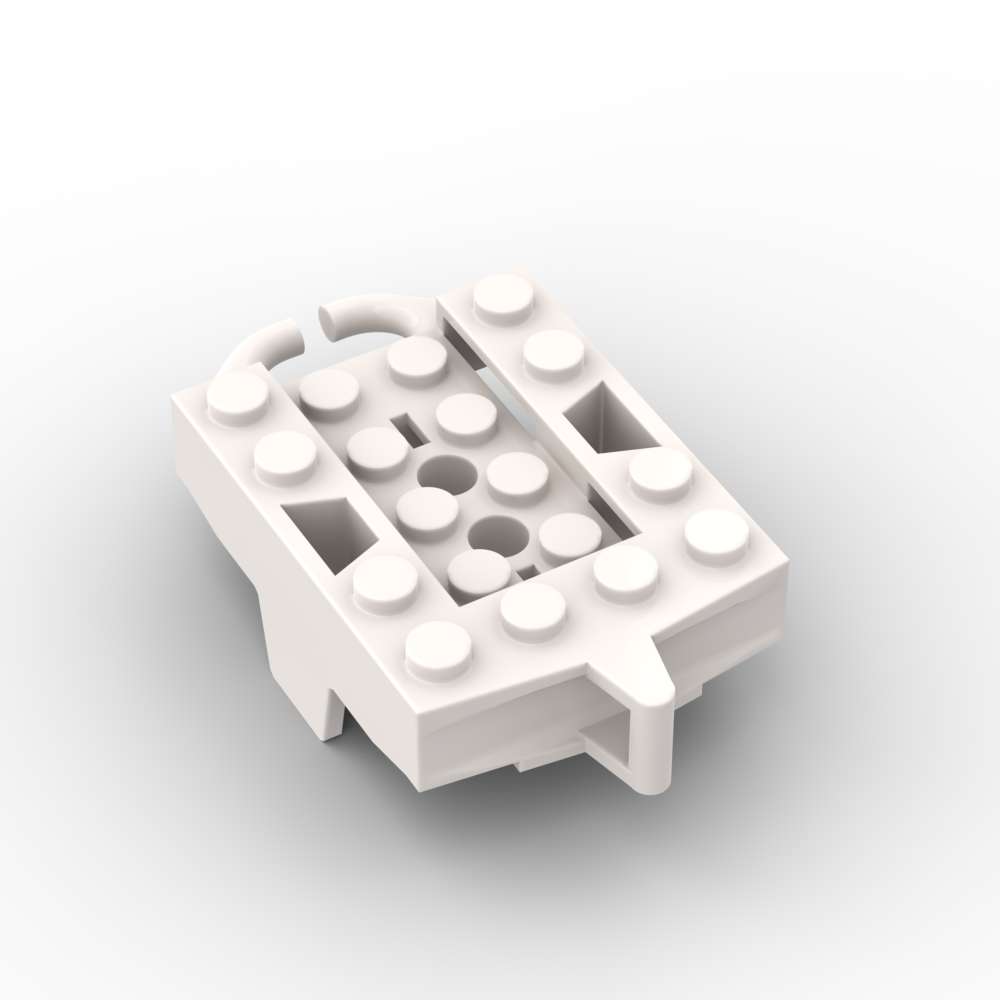 Non-Toxic Moc 1Pcs 26021 Vehicle Base 4X5 Roller Car Building Blocks Railway Train Chassis Bricks Particle Diy Toys Children Birthday Gift
