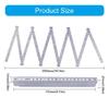 2Pcs Lightweight 2 Meter Foldable Ruler Plastic Measuring Ruler Teaching Aid for Professional & Person Measuring Tasks