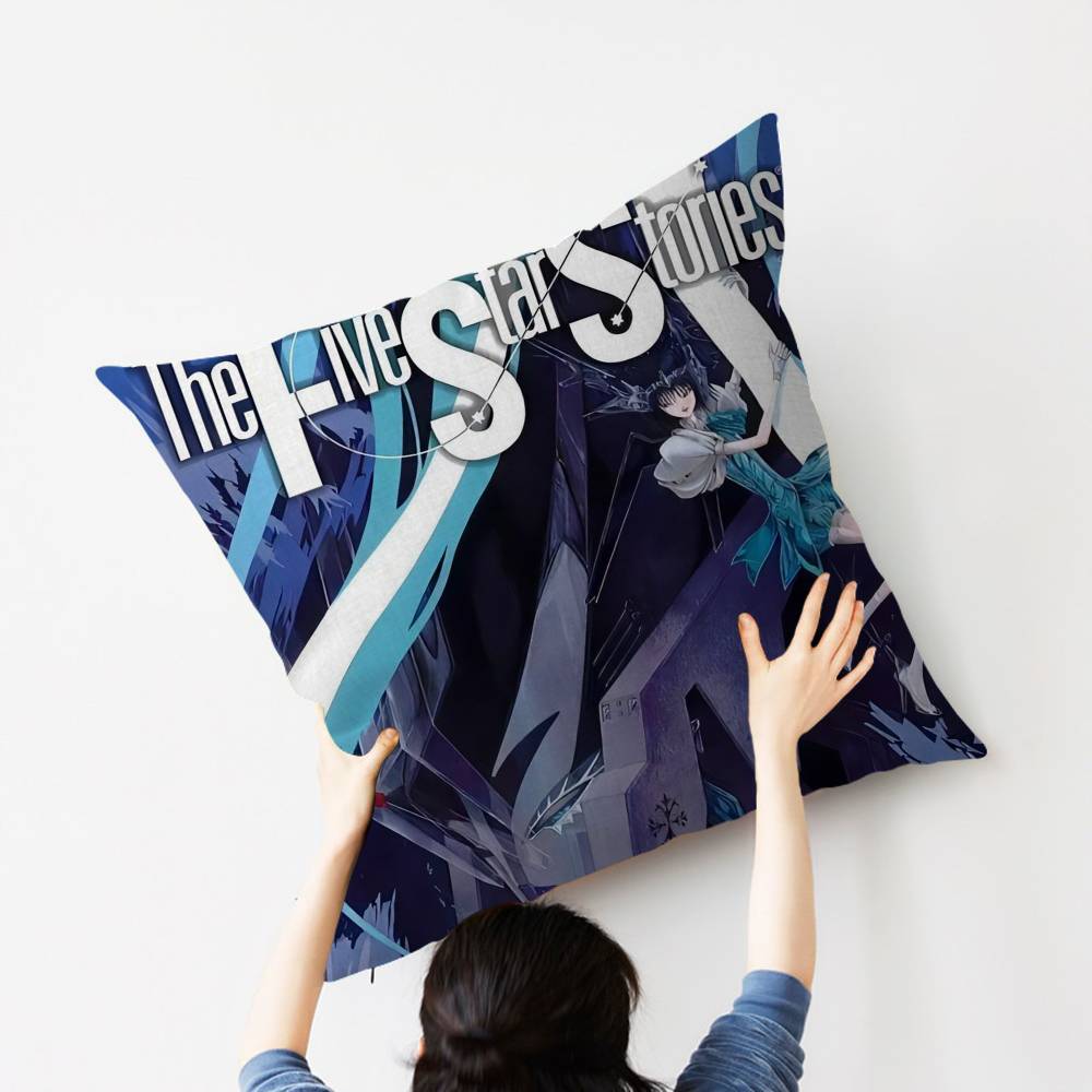 Five Star Stories Anime Cushion Cover Pillow Cover Decor Pillowcase Printed Cushion Case for Couch