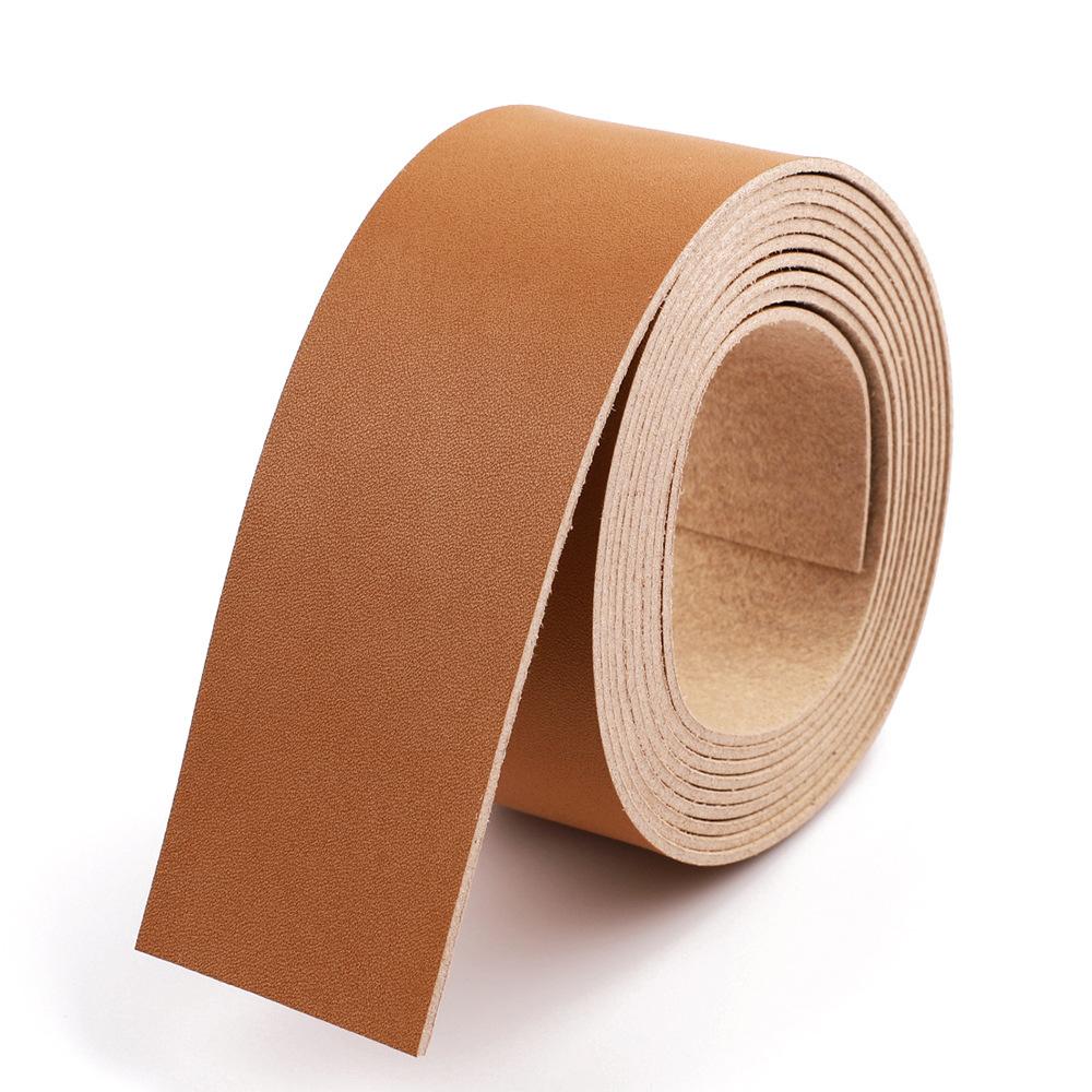 

Износостойкая и долговечная, прочная полоса из кожи с рисунком Наппа, супер-трансфер, аксессуары ручной работы, коричневая кожаная одежда, аксессуары для багажа 1.25*200cm коричневый