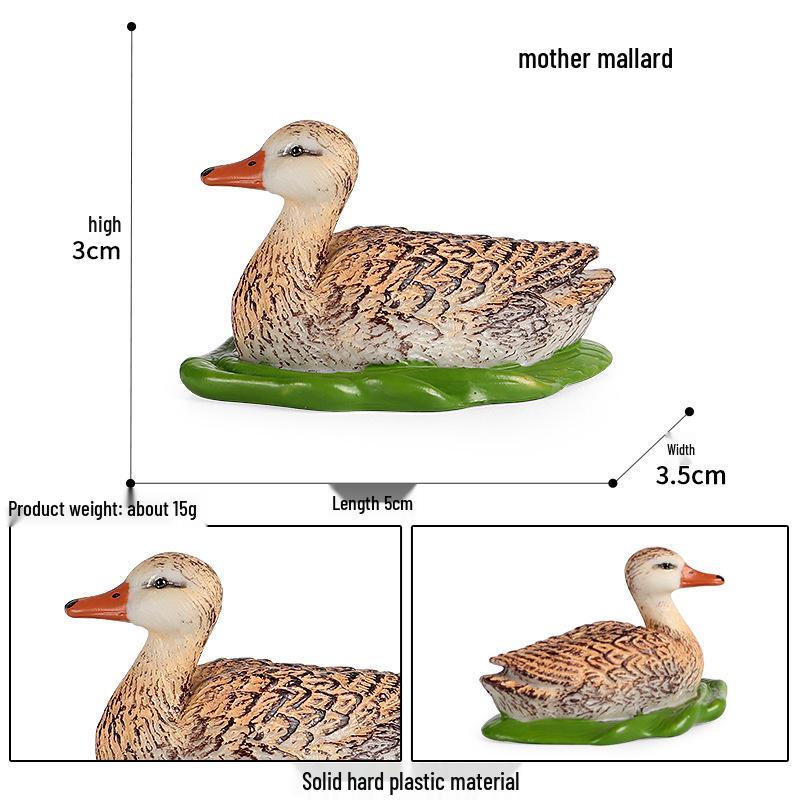 Wild Safari Animal Figurines: Giraffe, Elephant, Rhinoceros, Brown Bear, Tiger, Lion, Leopard, Hippopotamus - Solid Cognitive Toys