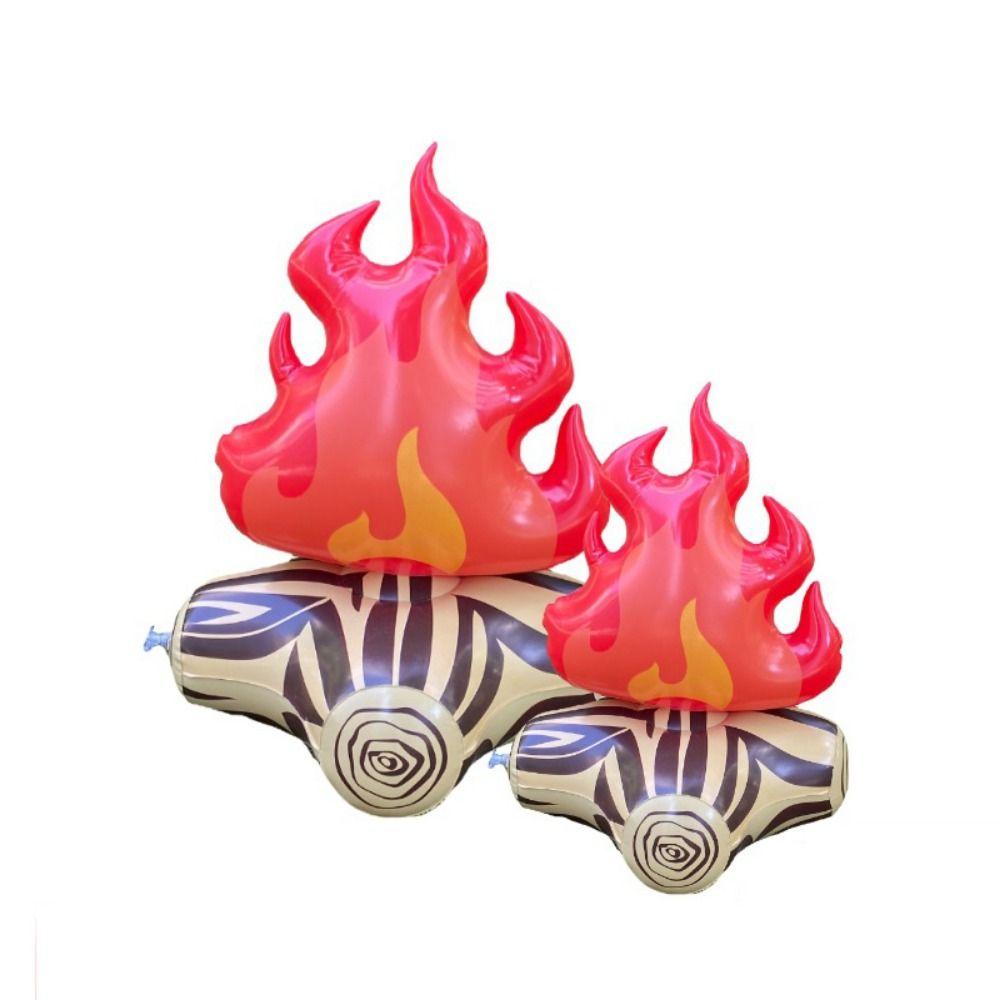 PVC Künstliche Flamme 3D Aufblasbares Fake Lagerfeuer Dekorative Lagerfeuer Ballons Weihnachten