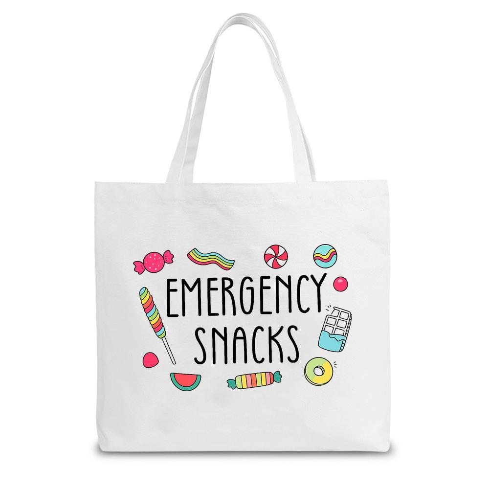 Emergency Snack Tote Bag. Trendy & spacious for trips, gifts & daily use. Stay snack-ready anywhere.