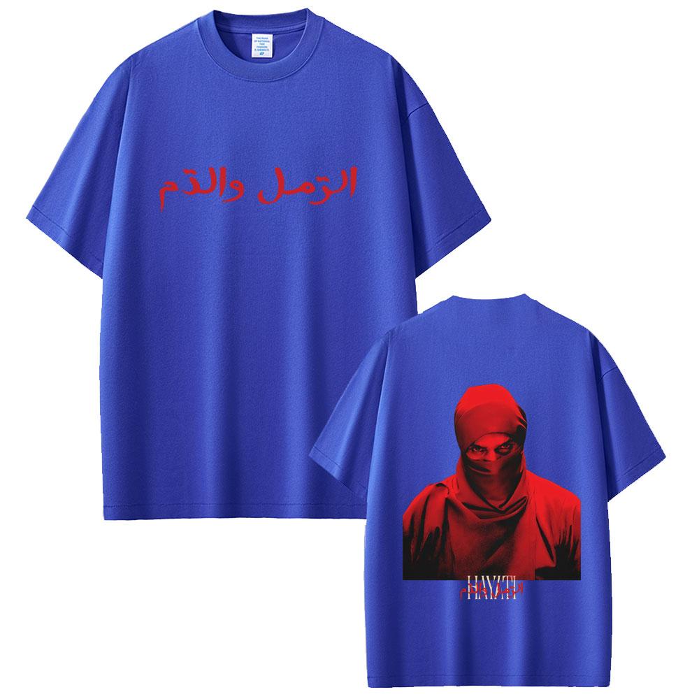 Hot Sale Rapper Niro HAYATI Album Graphic Tshirt Men Women Fashio Hip Hop Oversized Streetwear Male High Quality Cotton Tshirt