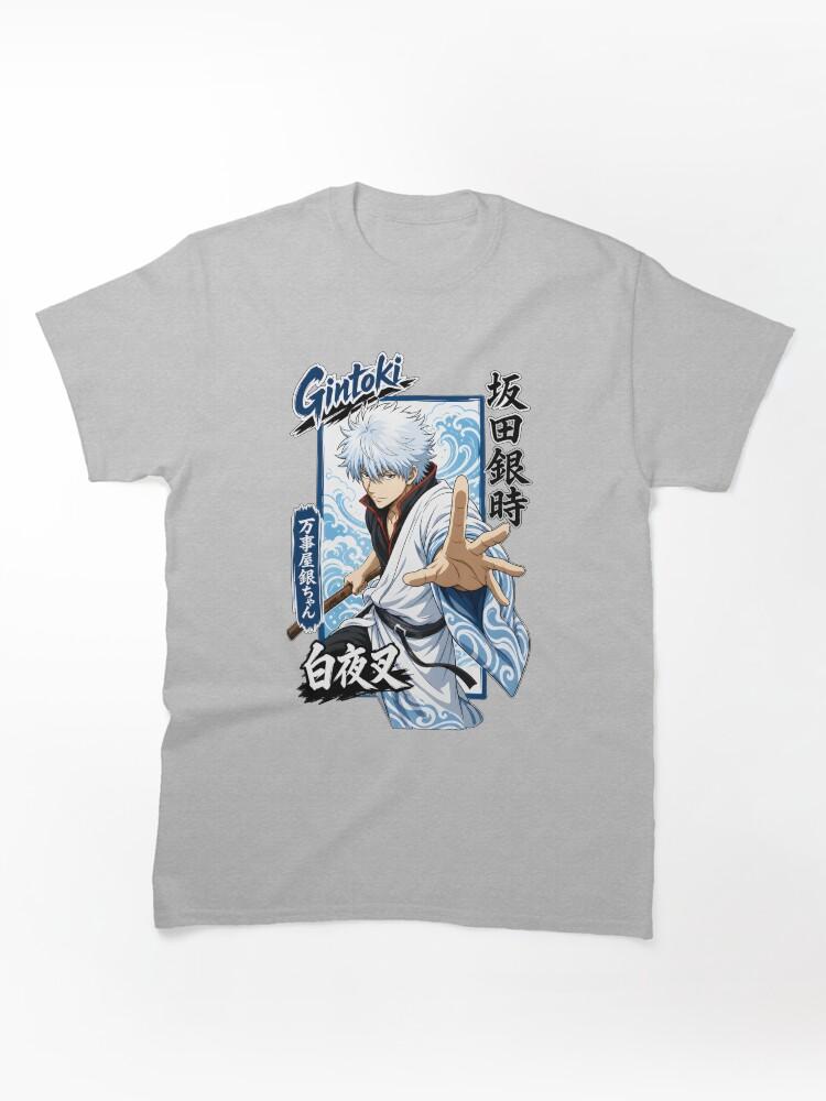 Gintama Silver Hair Samurai Wave Art Graphic Classic Unisex T-Shirt