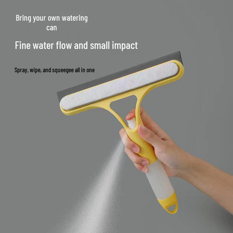 Double-Sided High-Rise Window Squeegee: Glass Cleaning Tool for Home