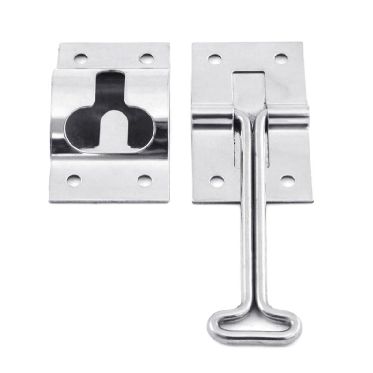 

Metal T-Style Entry Door Catch Stainless Steel Holder For RV Campers Trailer 1