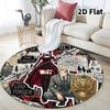 Spy Family Round Area Rug Carpet Rug For Living Room Bedroom Sofa Playroom Decor Nonslip Floor Mat