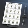 2 Stück Stuhl Tai Chi Trainingsplan 30 Tage Anfänger Senioren Sitzende Übung Poster Leinwand Wandkunst Heim-Fitnessstudio Wohnzimmer Dekoration