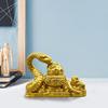 2025 Chinesisches Jahr der Schlange Statue Gold Harz Skulptur für Heimbüros zur Anziehung von Reichtum und Wohlstand Glück Glücksbringend
