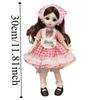 Long Hair 30cm Bjd Doll with Clothes 1/6 SD Princess Makeup Ball Joint Doll  Babies
