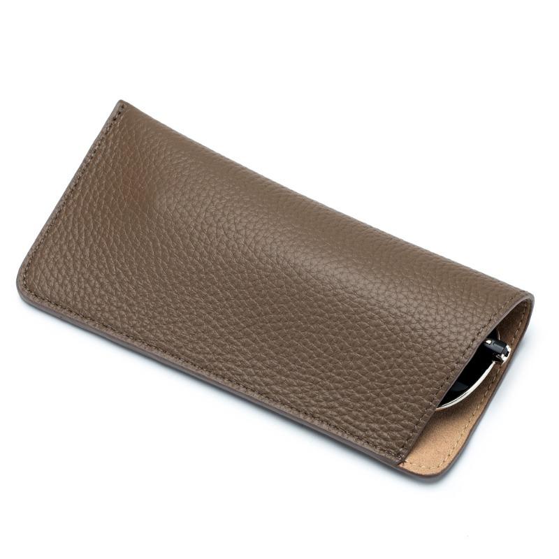 

Glasses bag, leather, high-end ins, soft leather, presbyopia, myopia, sunglasses bag, portable, men s and women s sunglasses protective cover.