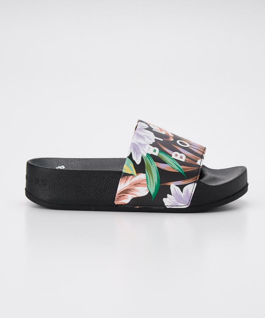 Printed Platform Slide Sandals BF013934 MUL 23.0 Cm