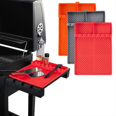 New 1PC Silicone Oven Mat Side Rack Mat Baking Tray Barbecue Mat Suitable For Barbecue Oven Outdoor Picnics