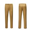 Men's Striped Double-Breasted Korean Style Golden Two-Piece Suit for Autumn and Winter