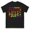Peace Love Pride LGBTQ T Shirt,Happy Valentines Day Gift Top