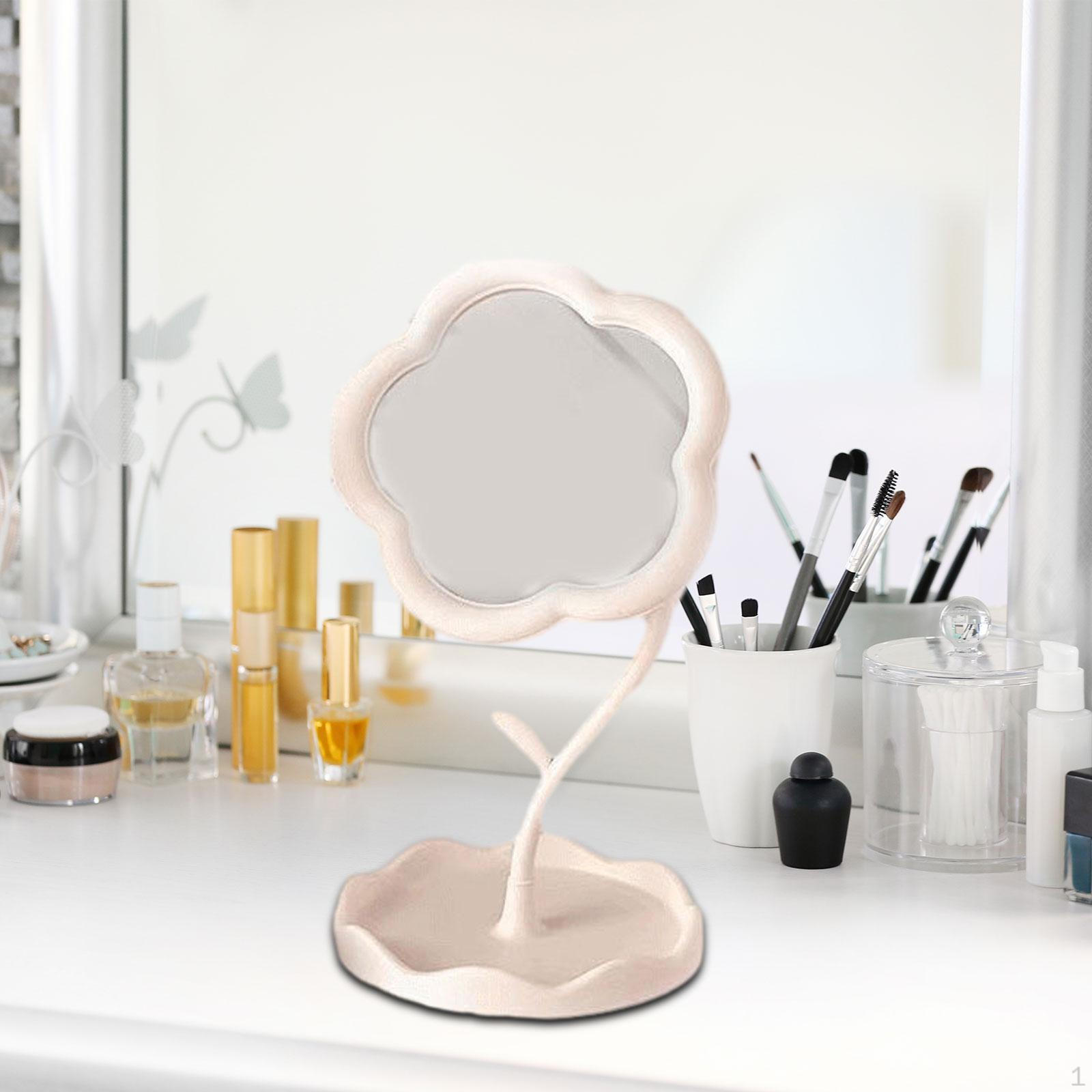 

Настольное зеркало для макияжа, зеркало для туалетного столика в подарок женщинам белый