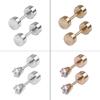 18-Pair Tiny Stud Earrings Star Moon for Triangle Ball Screwback Earrings for Un