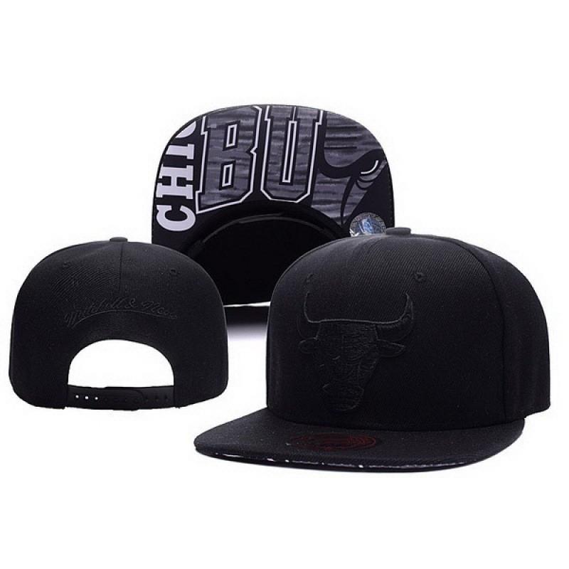 Flat Brim Embroidered Baseball Cap Adjustable Sport Sun Hat Bulls Team