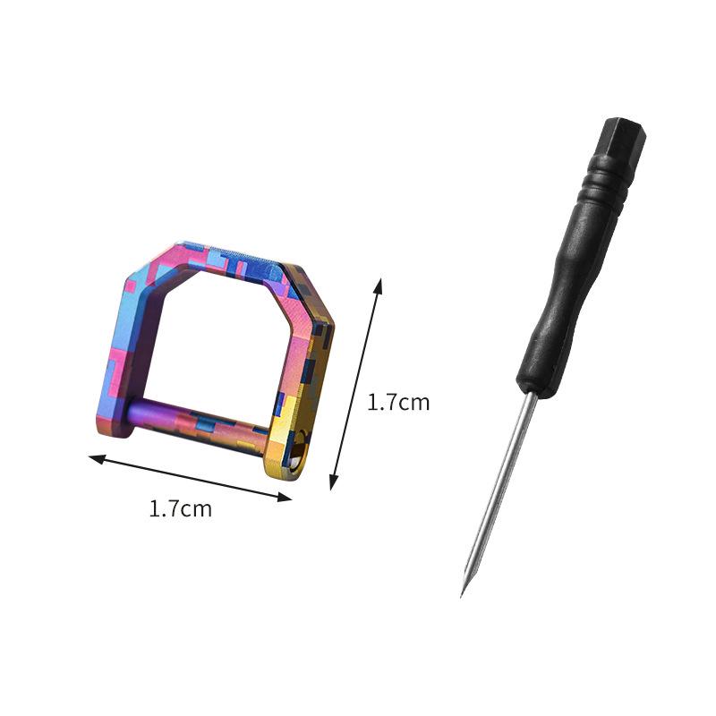 Aliaj de Titan Inel D Cataramă Potcoavă Breloc Universal