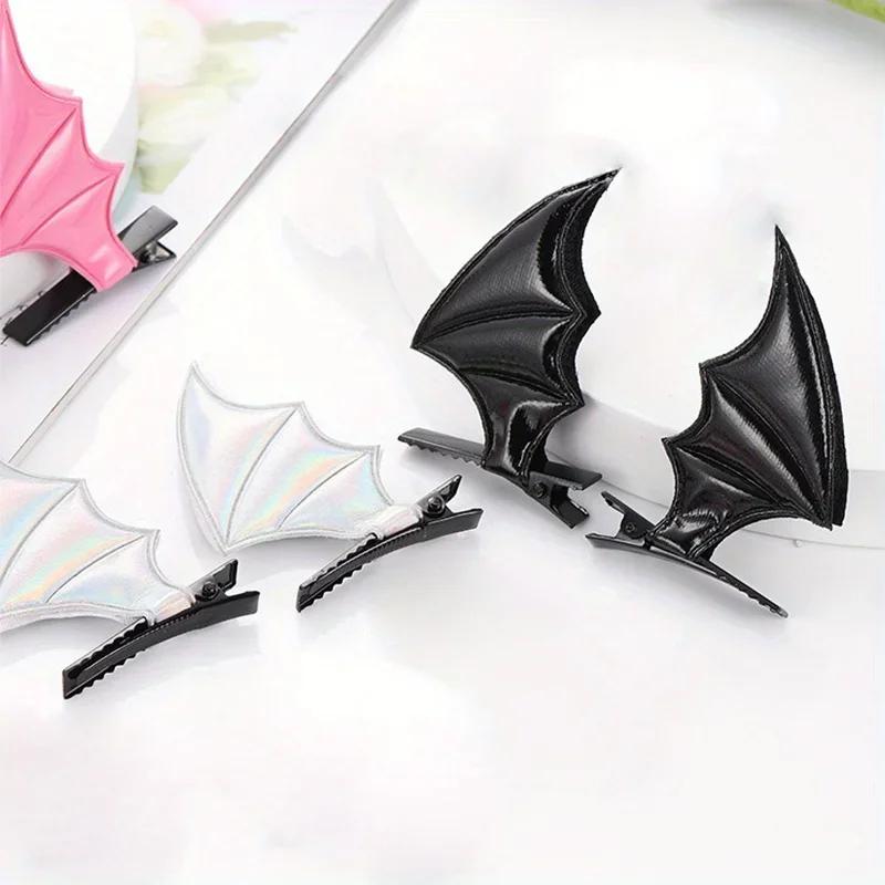Fashion Bat Wings Hair Clip Y2K Style Barrette for Cosplay Parties and Halloween Holiday Decoration Hair Accessories