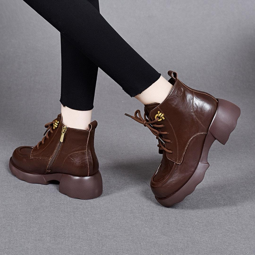 

Короткие ботинки Ботинки Martin Хлопковые ботинки Повседневные кожаные ботинки 40 коричневый