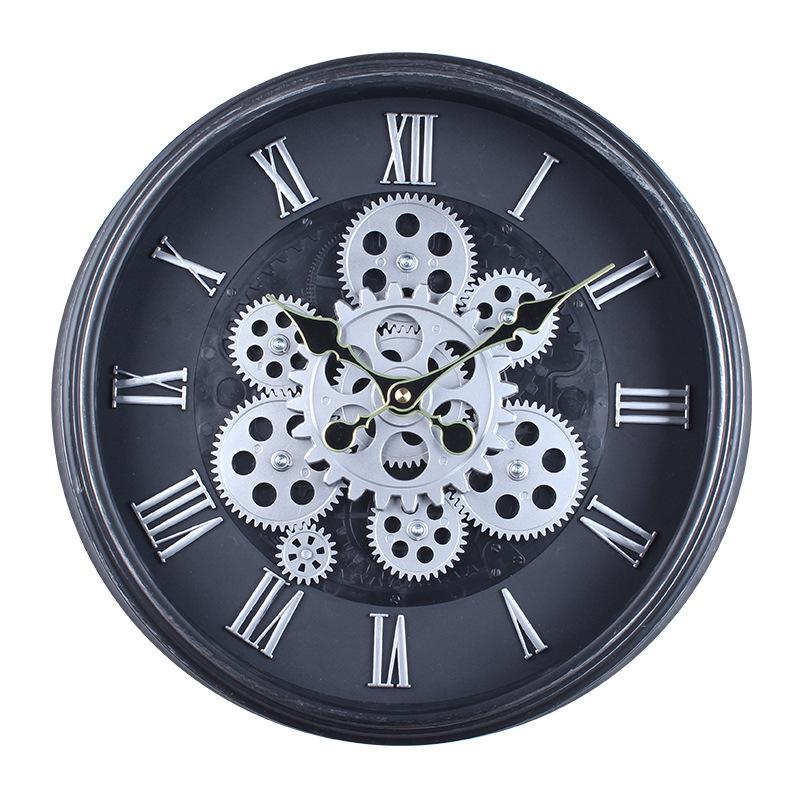 

Ретро Механические Настенные Часы Спальня Гостиная Кабинет Декоративные Часы Искусство Индустриальный Стиль Домашний Декор Часы 38CM gear style 16