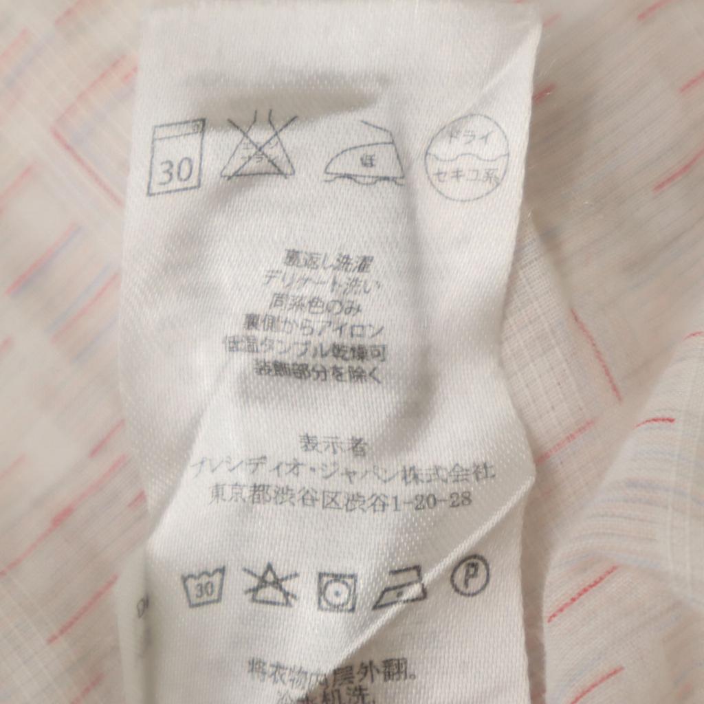 Armani Exchange Overall Handle Long Sleeve Shirt M White X Red Men's Used