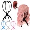 1-11pc Folding Wig Stand Adjustable Plastic Hat Display Stand Portable Fashion Model Wig Cap Holder FHome Salon Travel Use