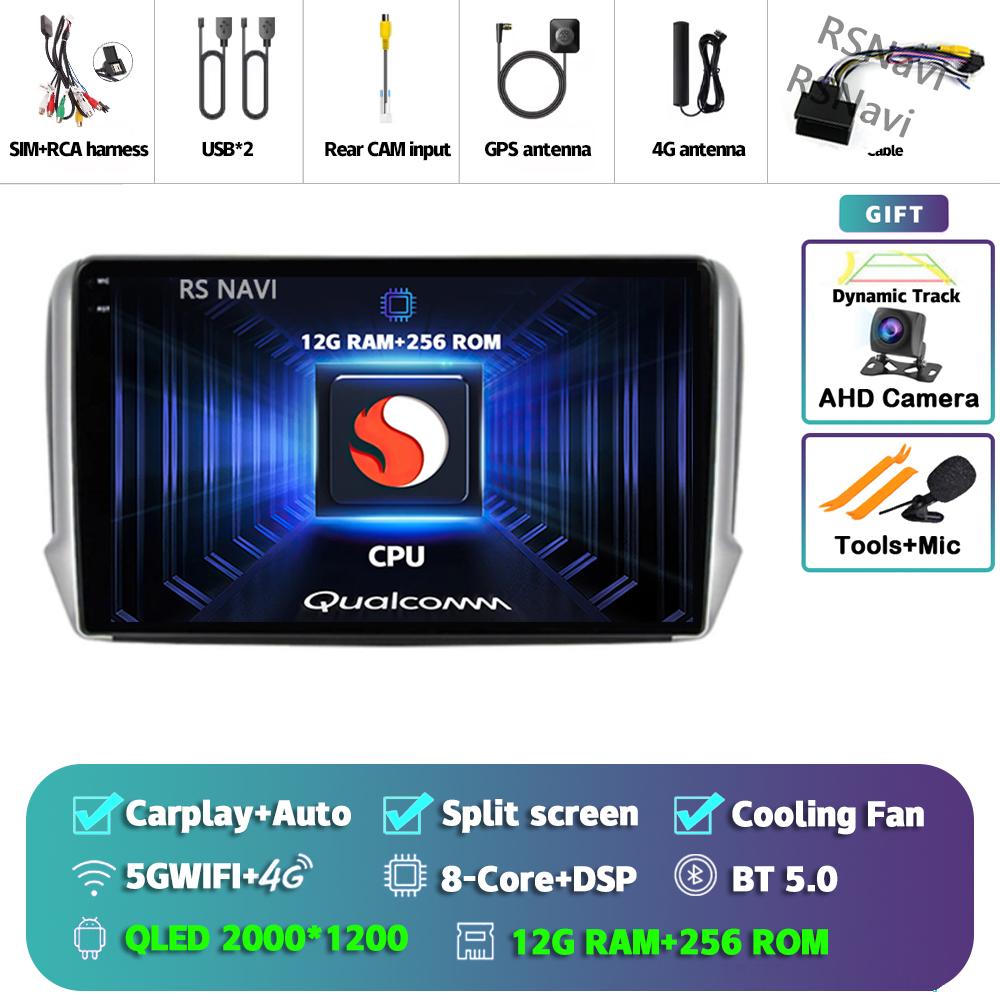 Android 14 Carplay Car Radio For Peugeot 2008 2013 - 2020 Multimedia Video Player Navigation GPS Stereo 360 Camera Head Unit DSP