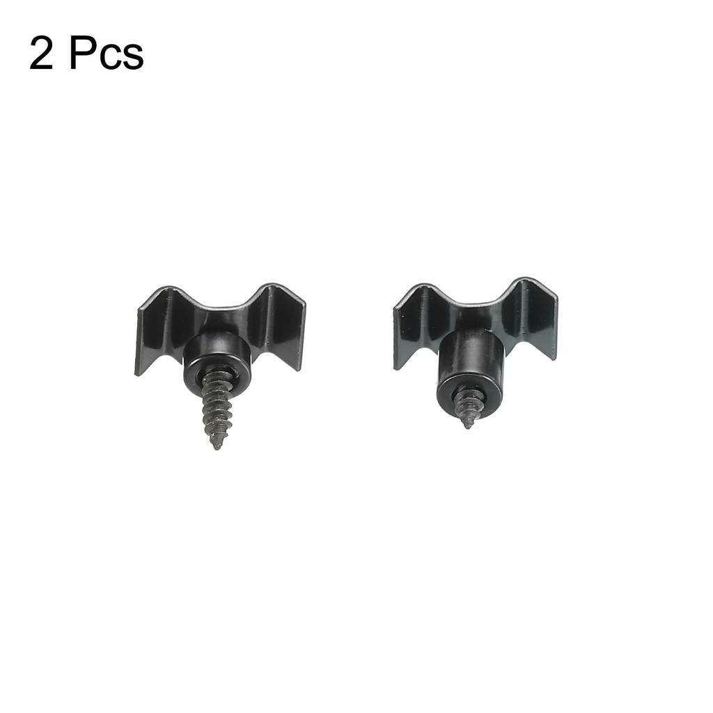 uxcell Guitar String Tree String Retainer Replacement for Electric Guitar and Bass with 1 Set Guide, Black, Parts, Screws,
