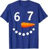 Six Seven Snowman Funny 67 Winter Meme Kids Unisex T-Shirt