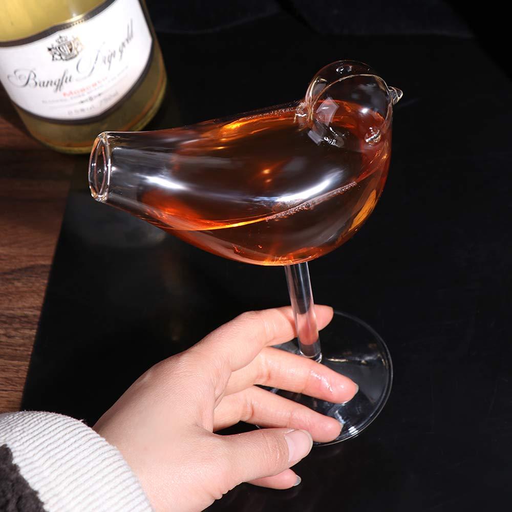 Juice Cup Bird Shaped Goblet Creative Wine Glasses Party Supplies Glass Cup  Home